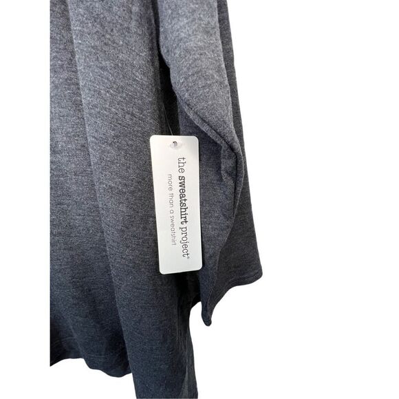 NWT Oversized Crowl Neck Grey Sweater - Picture 2 of 4